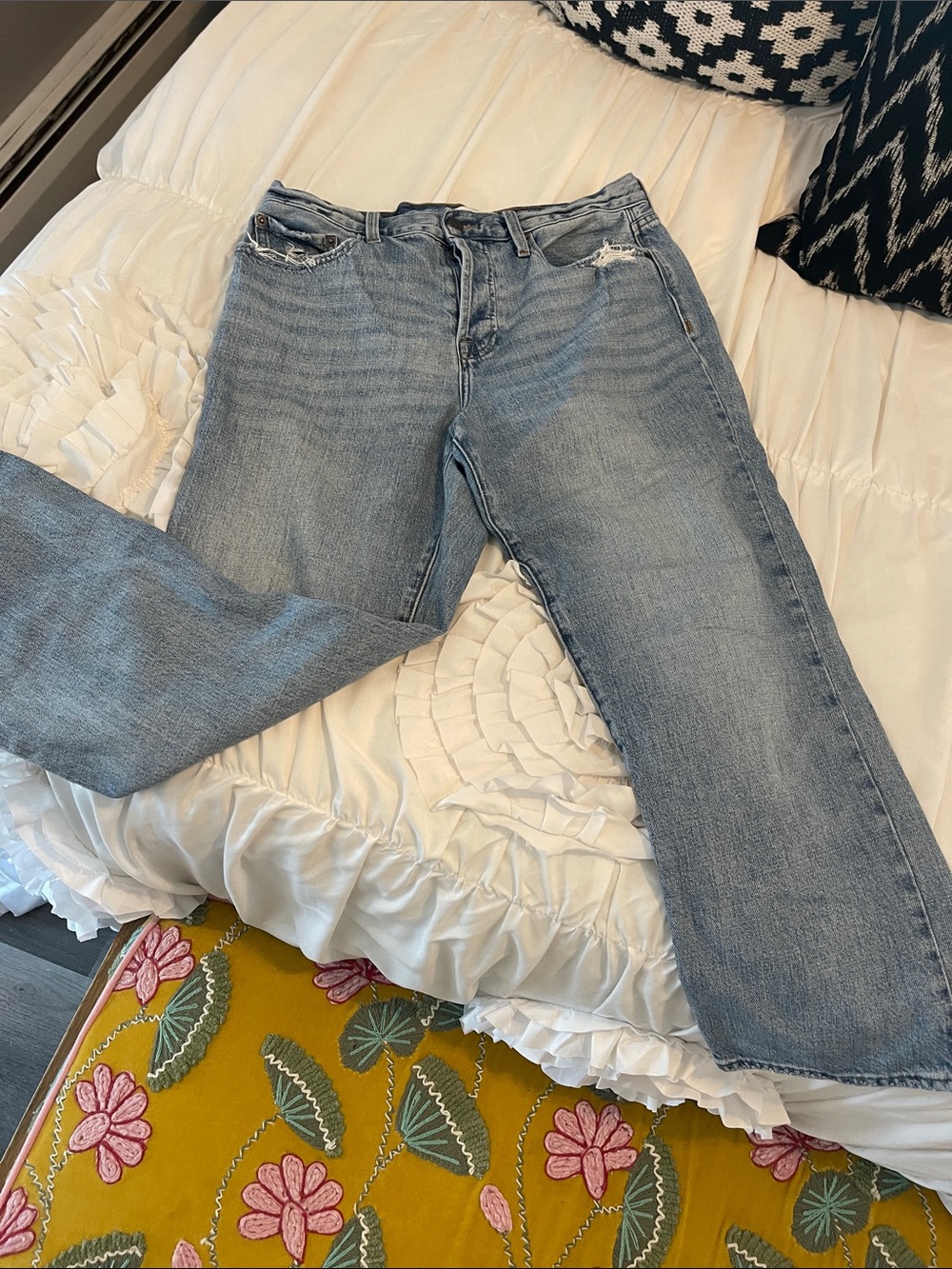 Pistola Light Blue Straight Leg Jeans